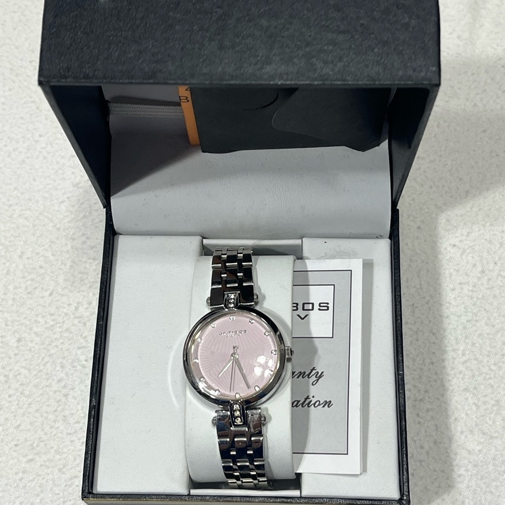 Akribos XXIV Silver and Pink Women's Watch - Picture 2 of 4